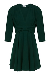 Зеленое платье с поясом Claudie Pierlot