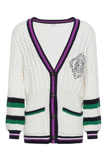 Белый кардиган с отделкой Claudie Pierlot