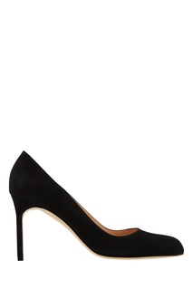 Черные замшевые туфли BBR Manolo Blahnik