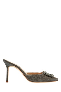 Золотистые мюли Hangisimu Manolo Blahnik