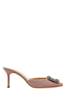 Розовые мюли Hangisimu Manolo Blahnik