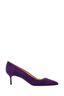 Фиолетовые туфли BB из замши Manolo Blahnik