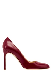 Бордовые лакированные туфли BBR Manolo Blahnik