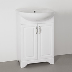 Тумба с раковиной Style line Олеандр-2 55 белая (2000949072623, 1WH110186)