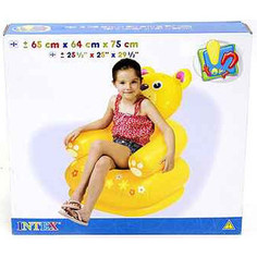 Надувное кресло Intex happy animal 3 вида 65*64*74см 3-8лет И68556