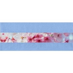 Полотенце Aquarelle Фотобордюр цветы, светло-васильковый 70х140 (709817)