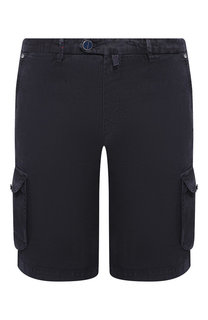 Шорты из смеси льна и хлопка Kiton