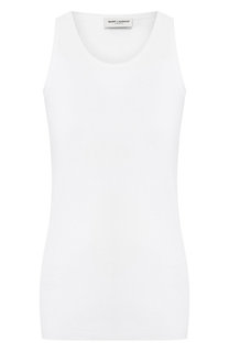 Хлопковая майка Saint Laurent