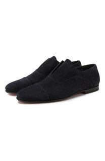 Замшевые оксфорды Santoni