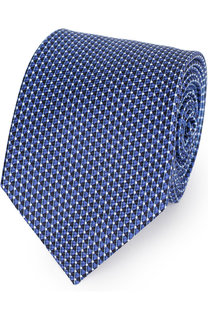 Шелковый галстук с узором Ermenegildo Zegna