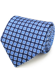 Шелковый галстук с узором Kiton