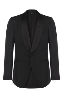 Однобортный пиджак из шелка Tom Ford