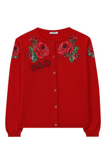 Шерстяной кардиган на пуговицах Dolce & Gabbana
