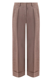 Брюки с отворотами Kiton