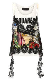 Хлопковый топ Dsquared2