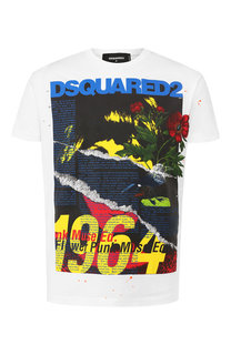 Хлопковая футболка Dsquared2