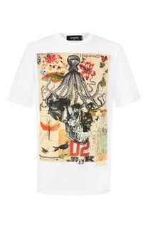 Хлопковая футболка Dsquared2