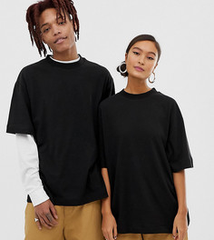 Черная футболка COLLUSION Unisex - Черный
