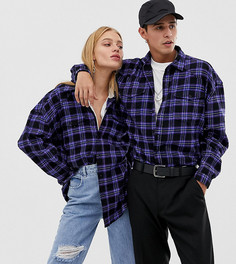 Oversize-рубашка в клетку COLLUSION Unisex - Мульти