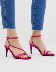 Розовые сандалии с ремешками Stradivarius - Розовый
