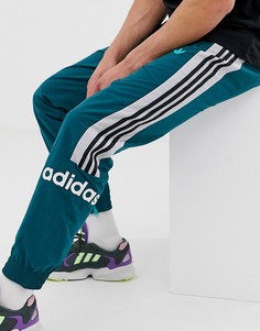 Зеленые тканые джоггеры с 3 полосами adidas originals - Зеленый
