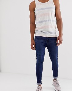 Темно-синие эластичные джинсы ASOS DESIGN - Синий