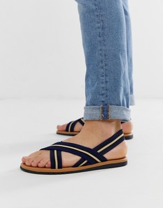 Сандалии с эластичными ремешками ASOS DESIGN - Темно-синий