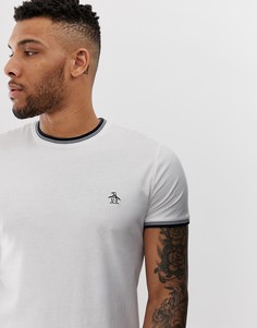 Белая футболка с круглым вырезом и логотипом Original Penguin - Белый