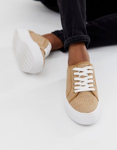 Кроссовки со шнуровкой ASOS DESIGN - Бежевый