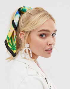 Платок с тропическим принтом ASOS DESIGN - Мульти