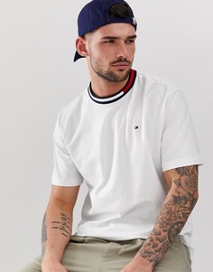 Белая футболка с круглым вырезом Tommy Hilfiger - Белый