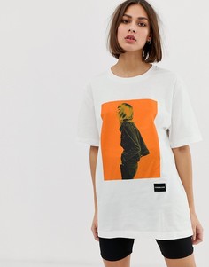 Футболка с графическим принтом Calvin Klein - Белый