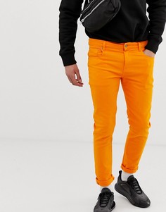 Ярко-оранжевые джинсы скинни ASOS DESIGN - Зеленый