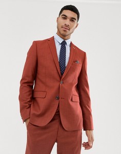 Красный фактурный пиджак скинни Harry Brown - Красный