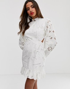 Платье мини с открытой спиной ASOS EDITION - Белый
