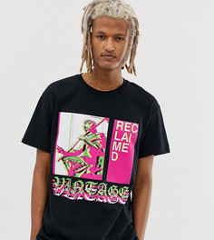 Oversize-футболка с принтом Reclaimed Vintage - Серый