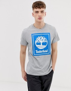 Серая футболка с принтом и круглым вырезом Timberland - Серый