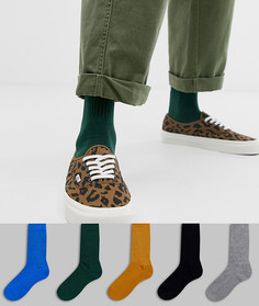 Набор из 5 пар спортивных носков разных цветов ASOS DESIGN - Мульти