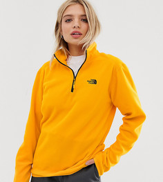 Желтый флисовый топ с молнией 1/4 The North Face 100 Glacier эксклюзивно для ASOS - Желтый