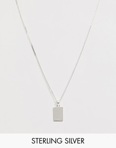Серебряное ожерелье с солдатским жетоном Chained & Able - Серебряный