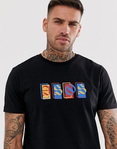 Футболка с принтом ASOS ASOS DESIGN - Черный