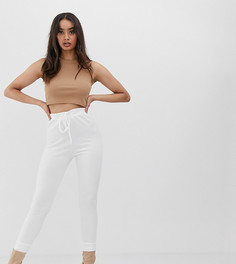 Белые джоггеры с затягивающимся шнурком на поясе Boohoo - Серый