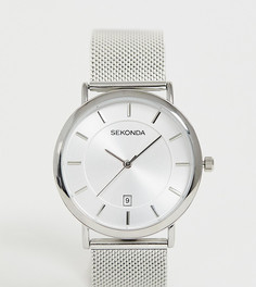 Серебристые часы с сетчатым браслетом Sekonda эксклюзивно для ASOS - Серебряный