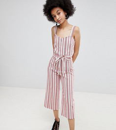 Комбинезон в полоску с поясом и кюлотами Miss Selfridge - Мульти