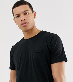 Футболка с необработанным краем Brave Soul Tall - Черный