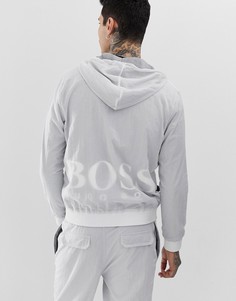Серая спортивная куртка с логотипом BOSS Zinc SUIT2 - Серый