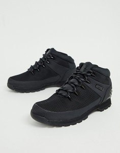 Черные походные ботинки со светоотражающей отделкой Timberland Euro Sprint - Черный