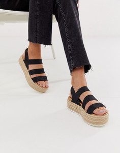 Черные сандалии-эспадрильи на платформе Steve Madden Sparrow - Черный