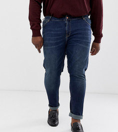 Темные джинсы скинни ASOS DESIGN Plus - Синий