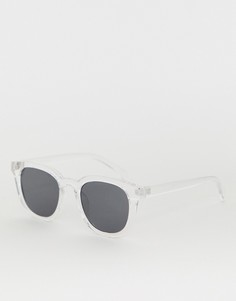 Квадратные очки в прозрачной оправе Jeepers Peepers - Очистить